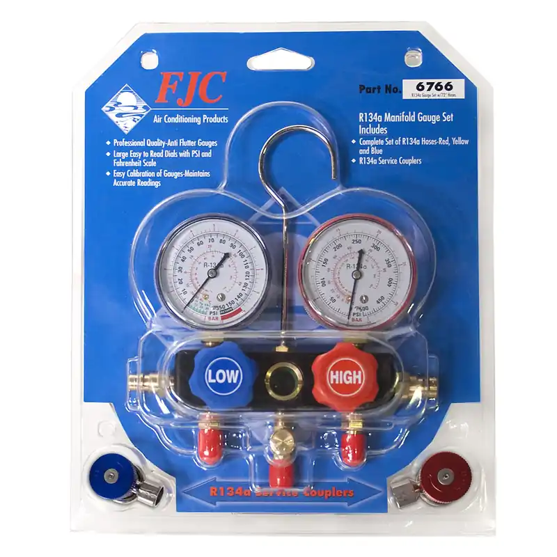 FJC | 6766 | R134a Aluminum Block Manifold Gauge Set Buy Online
