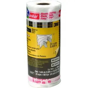 Premium 3M Automotive | 6845 | 3M Hand Masker Pre-Folded Masking Film 24"x180' for Paint
