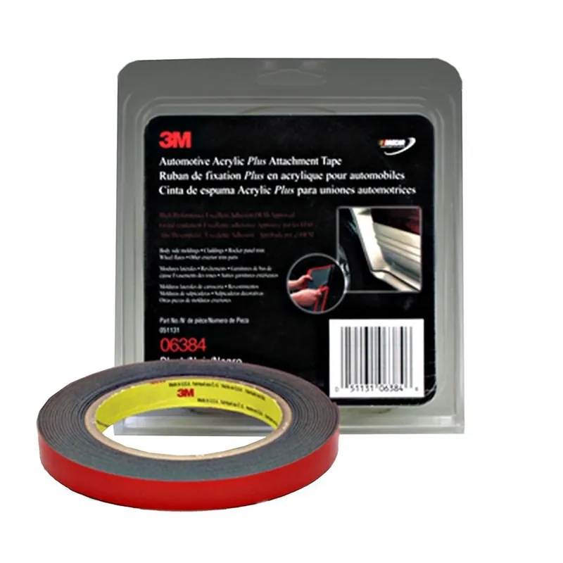 3M Automotive | 6384 | Automotive Acrylic Plus Attachment Tape, Black, 1/2 Inch X 5 Yar Discount