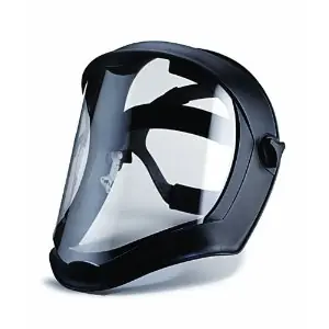 Uvex | S8510 | Bionic Shield, Black Matte Face Shield, Clear Polycarbonate Anti New Release