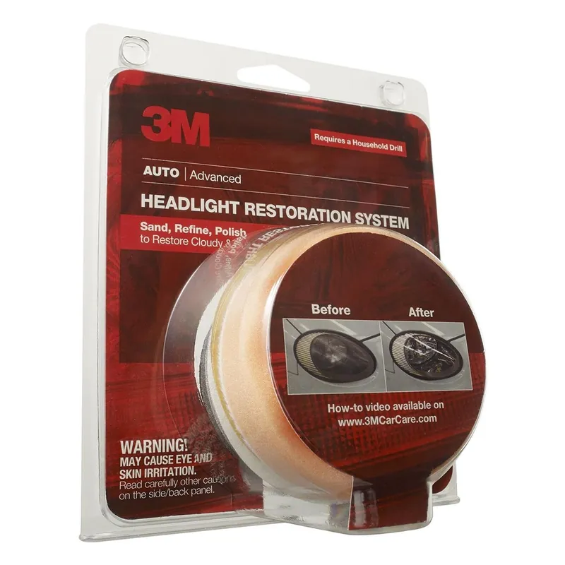 Warranty Included 3M Automotive | 39008 | Headlight Lens Restoration System