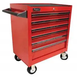 Best Seller Homak Tool Storage | RD04062601 | 27 Inch 6 Drawer Professional Roller Cabinet Red