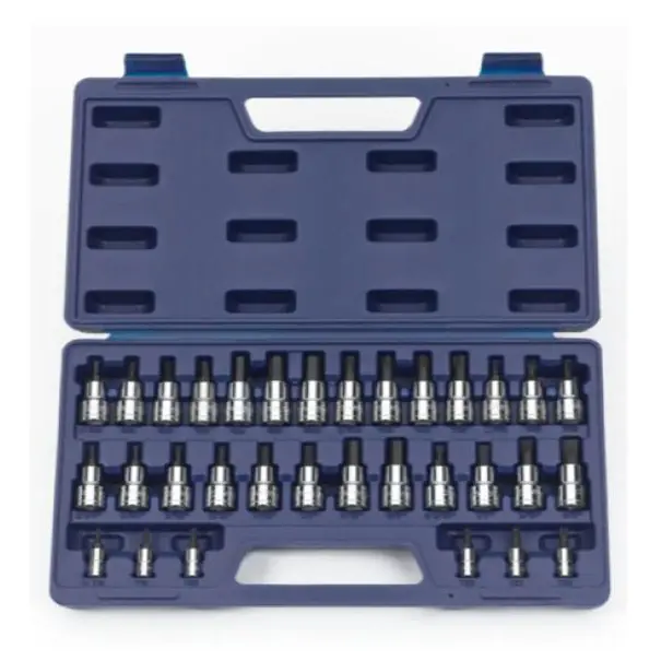 J.H. Williams | JHW50681 | 32 pc 1/4" & 3/8" Drive -Point SAE & Metric Bit Bit Socket Set C Best Seller