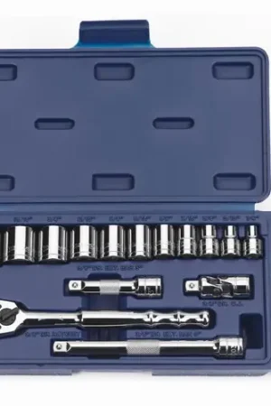 Fast Shipping J.H. Williams | JHW50673 | 15 pc 3/8" Drive -Point SAE Shallow Socket and Drive Tool Set Co