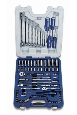 Premium J.H. Williams | 50622B | 1/4 & 3/8 In Drive Master Socket, Wrench and Screwdriver Set 6 &