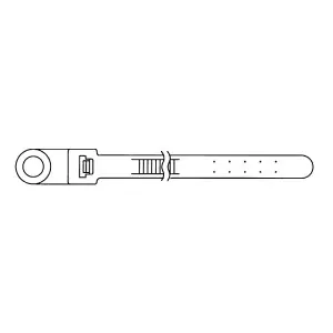 3M Automotive | 6243 | Heavy Duty Mounting Cable Tie 1/4 in Screw, Natural, 15 Inch 50/ No Minimum Order