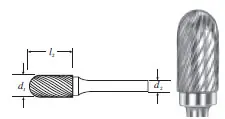 Buy Today SGS Tool Company | 12125 | Carbide Cylinder Shape Bur w/ Radius End (SC-14) Single Cut 3/16