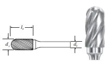 SGS Tool Company | 19024 | Carbide Cylinder Shape Bur w/ Radius End (SC-1NF) Nonferrous Cut Flash Sale