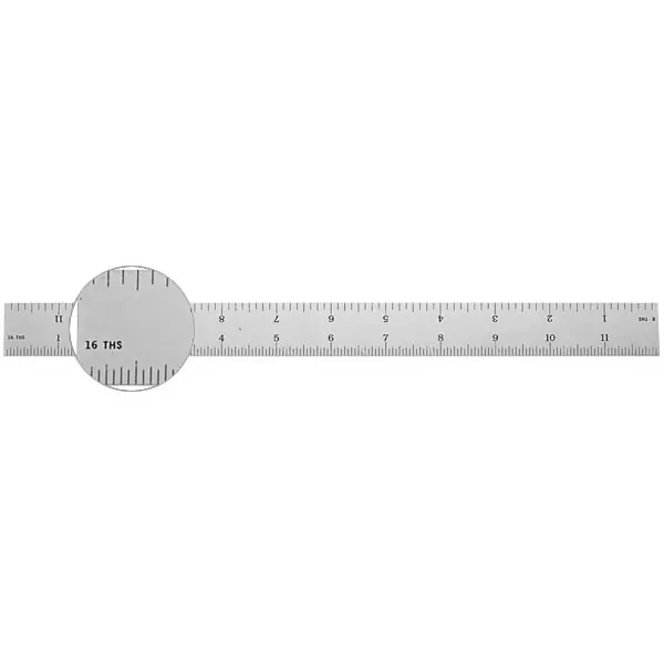 General Tools & Instruments | CF1264 | UltraTest Steel Ruler 12 Inch Rigid 4R Grad Brand New