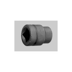 Handmade Martin Tools | 76108 | Industrial Black 1" Drive Power/Impact Socket - 6 Point Standard