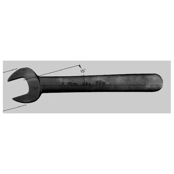 Martin Tools | 11A | Single Head Open End Industrial Black Wrench - 1-7/8" Wrench Ope One Day Deal