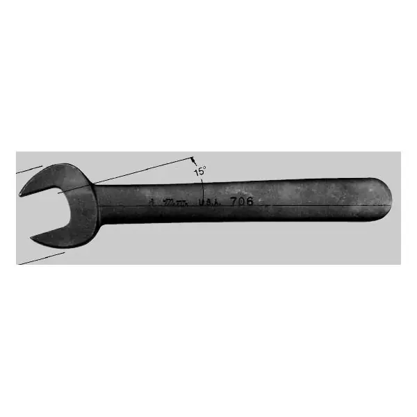 Best Choice Martin Tools | 20A | Single Head Industrial Black Open End Wrench - 5" Wrench Opening