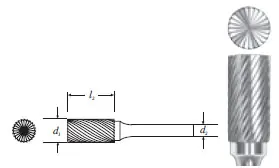 SGS Tool Company | 11200 | Carbide Cylinder Shape Bur w/ End Cut (SB-9) Single Cut 1" Brand New