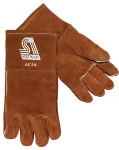 Steiner Industries | 0403W | Thermal Leather Wool Lined Welding Gloves Buy Direct