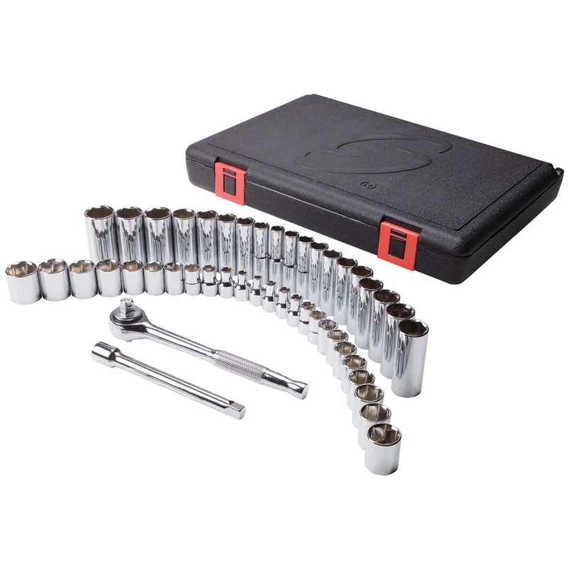 Bulk Order Sunex Tools | 9147 | 3/8 In Dr 6 Point Std & Deep SAE Metric Socket Set 47-Pc