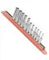 Super Sale VIM Tools | MAGRAIL50 | 1/2" Magnetic Socket Rack (Blaze Orange)
