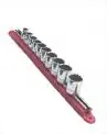 VIM Tools | MAGRAIL25R | 1/4" Magnetic Socket Rack (Red) Weekend Sale