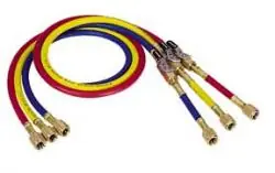 Mastercool | 90265-72 | 72" Red Standard Pressure Hose with Automatic Shut Off Valve Fit Free Shipping