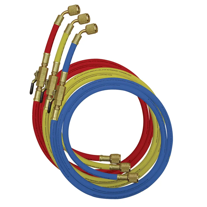 Mastercool | 49263-60 | 60" High Pressure Blue Hose with Automatic Shut Off Valve Fittin Final Sale