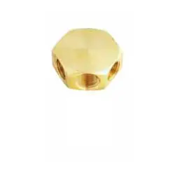 Milton Industries | 683-4 | Solid Brass Flat Hex Shape 3 in 1 Air Manifold - 1/4" Female NPT Viral