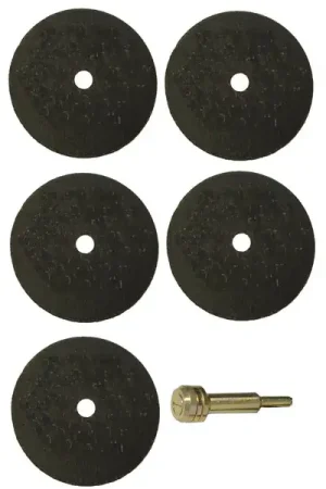 S & G Tool Aid | 94970 | Five 1/16" Cut-Off Wheels with Arbor Factory Price