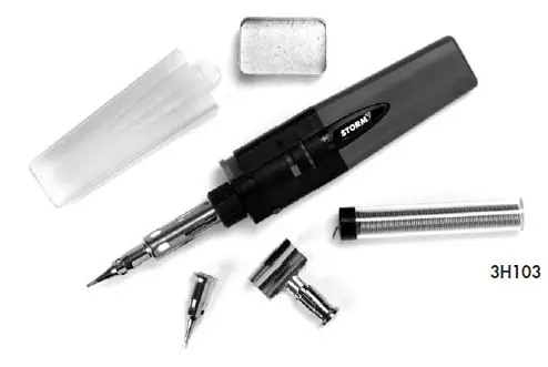 Central Tools | 3H103 | Butane Multi Function Soldering Iron/Heat Tool Kit Direct From Factory