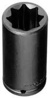 Stanley Proto Industrial Tools | J7330S | 1/2" Drive 15/16" 8-Point Deep Length Impact Socket Original
