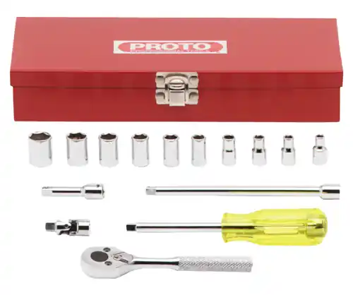 While Supplies Last Stanley Proto Industrial Tools | J47112 | 15-Piece 1/4" Drive TORQUEPLUS 6-Point Socket Set