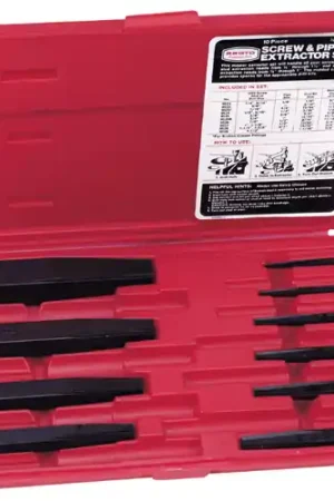 Stanley Proto Industrial Tools | J9500B | 10-Piece Screw Extractor Set Original