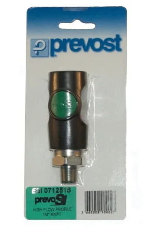 Prevost | ESI071251S | 1/4 In MNPT High Flow Smart Safety Coupling Deal