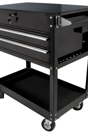 Sunex Tools | 8050BK | 2 Drawer Locking Top Service Cart - 500 Lb Capacity Original