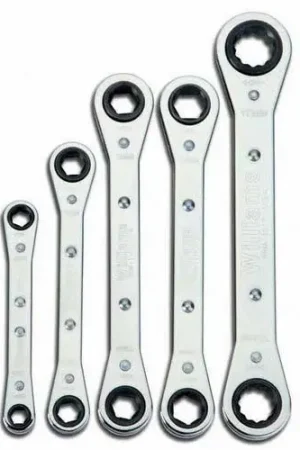 Next Day Delivery J.H. Williams | JHWWS-12 | 5 pc SAE Double Head Ratcheting Box Wrench Set