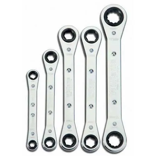 Next Day Delivery J.H. Williams | JHWWS-12 | 5 pc SAE Double Head Ratcheting Box Wrench Set