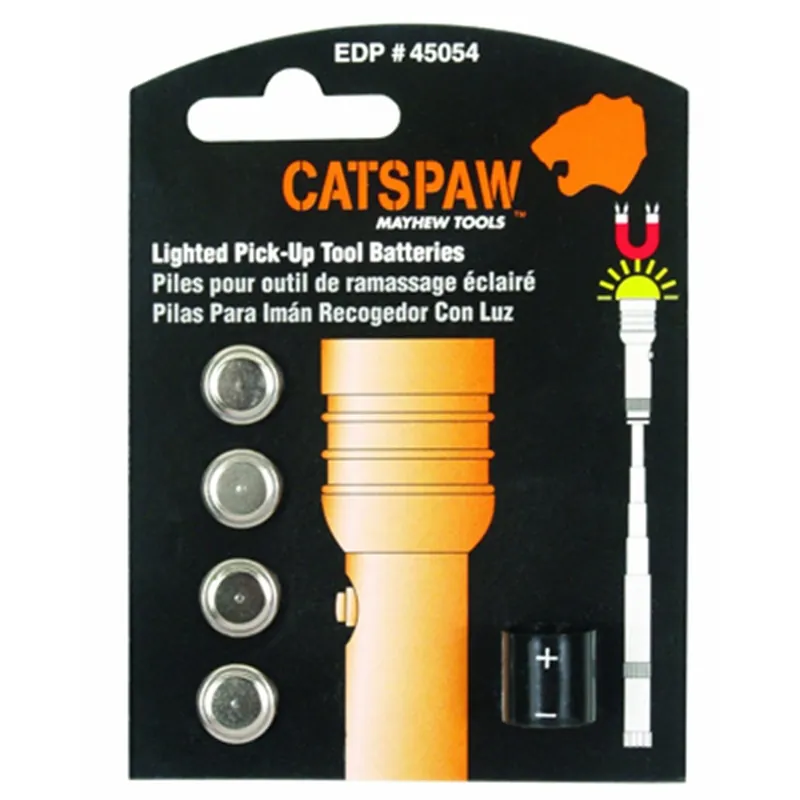 Mayhew Tools | 45054 | Replacement Battery for 45044, 45048 Pick Up Tools - 4/Pk Get Yours