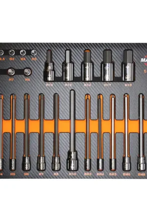 One Day Deal Mayhew Tools | 16065F | Mayhew 26 PC Metric Hex Master Socket Bit Set