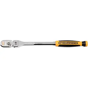 GearWrench | 81009XP | 9" 1/4" Dr 120XP Dual Material Handle Flex Head Teardrop Ratchet Premium