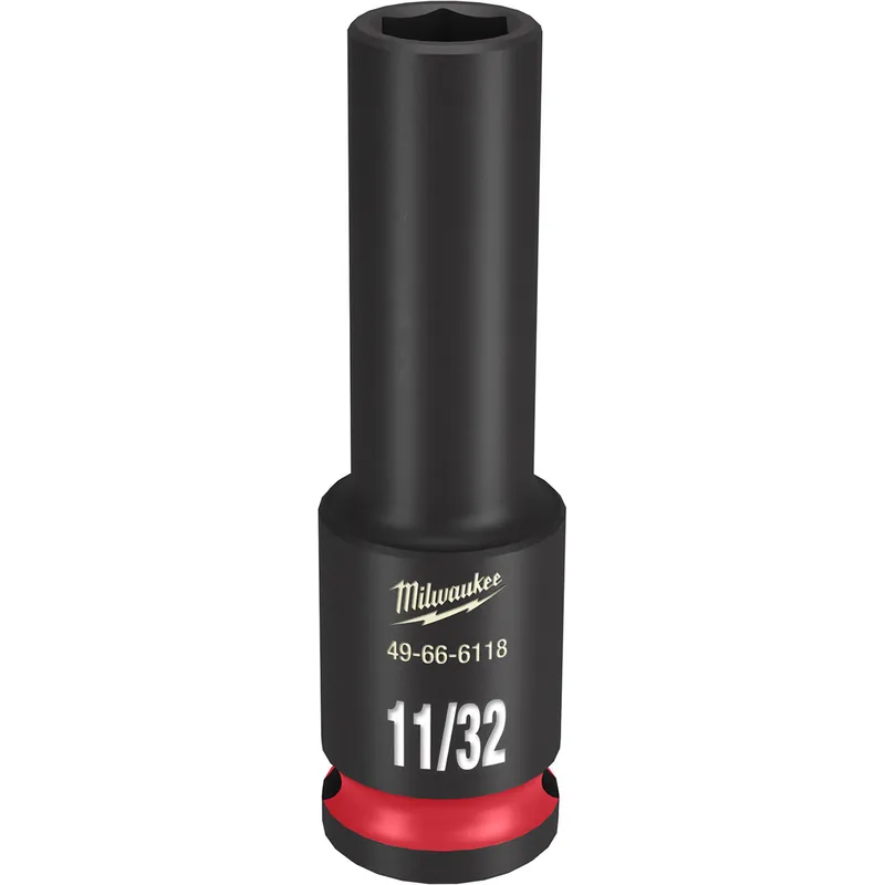 Price Drop Milwaukee Electric Tools | 49-66-6118 | SHOCKWAVE Imp Duty 3/8"Dr 11/32" Dp 6PT Socket