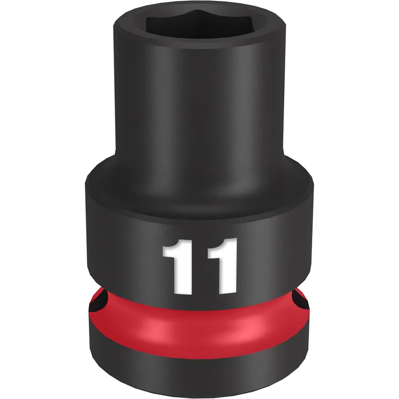 Milwaukee Electric Tools | 49-66-6243 | SHOCKWAVE Imp Duty 1/2"Dr 11MM Std 6PT Socket Genuine