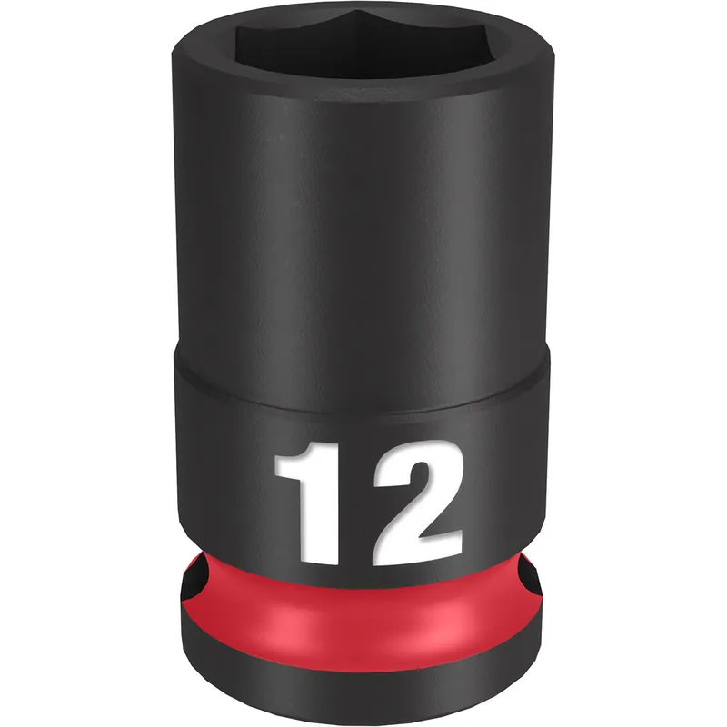 Hassle-Free Returns Milwaukee Electric Tools | 49-66-6136 | SHOCKWAVE Imp Duty 3/8"Dr 12MM Std 6PT Socket