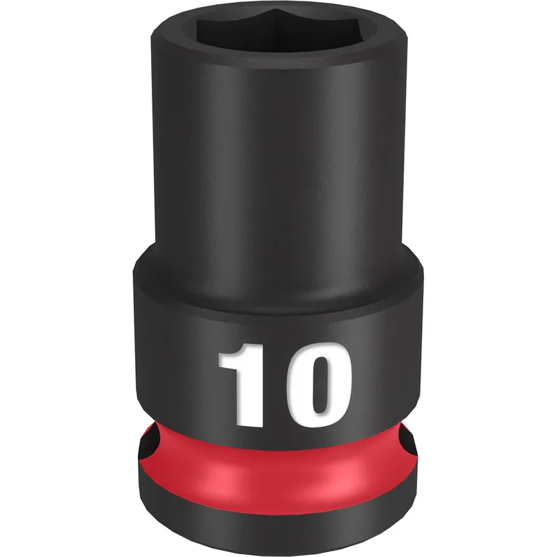Milwaukee Electric Tools | 49-66-6134 | SHOCKWAVE Imp Duty 3/8"Dr 10MM Std 6PT Socket Certified