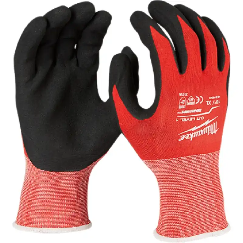 Grab Now Milwaukee Electric Tools | 48-22-8904 | Cut Level 1 Nitrile Dipped SMARTSWIPE Gloves - XXL