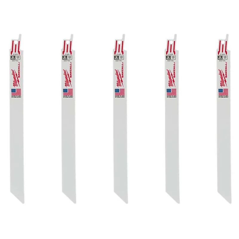 Top Rated Milwaukee Electric Tools | 48-00-5188 | SAW BLADE SAWZALL METAL CUTTING 18TPI 5/PK
