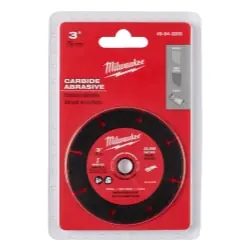 Milwaukee Electric Tools | 49-94-3005 | 3 in. Carbide Abrasive Cut Off Blade MAX 20k RPM Final Sale