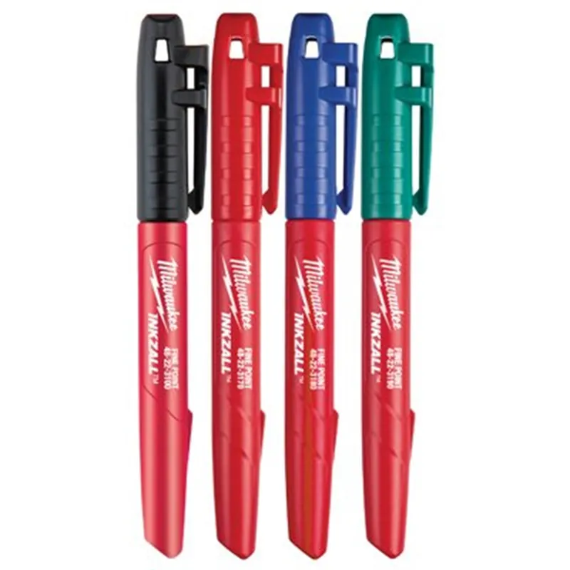 Get Yours Milwaukee Electric Tools | 48-22-3106 | 4PK Fine Point Colored Inkzalls