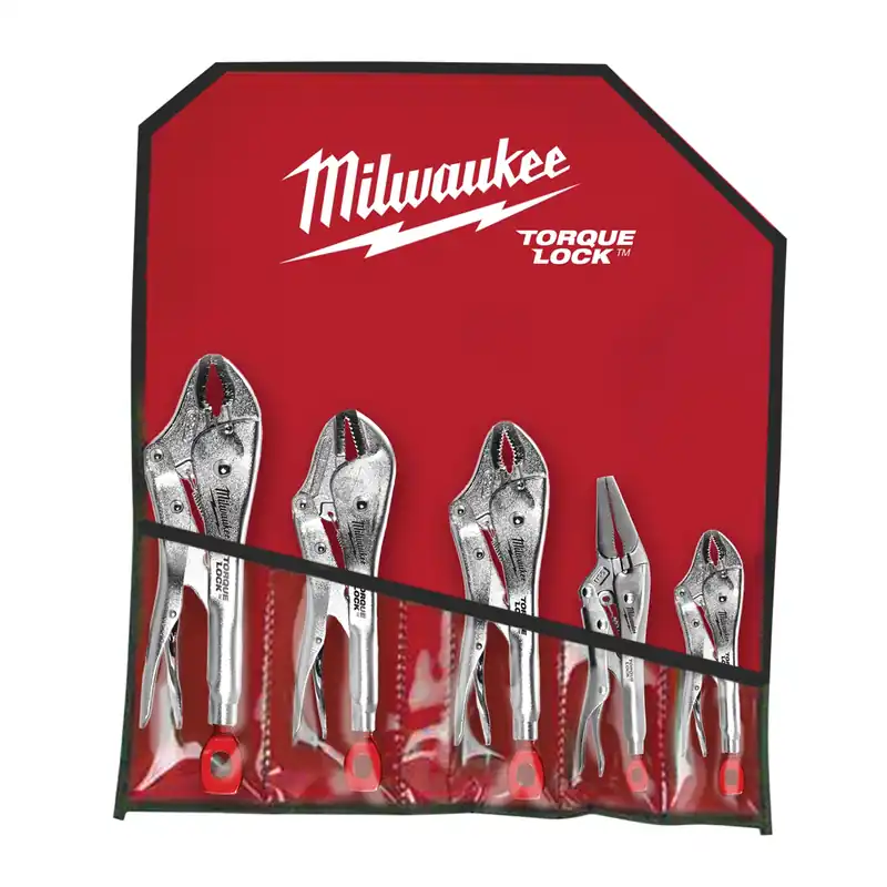 Milwaukee Electric Tools | 48-22-3695 | 5PC Locking Plier Auto Kit Brand New