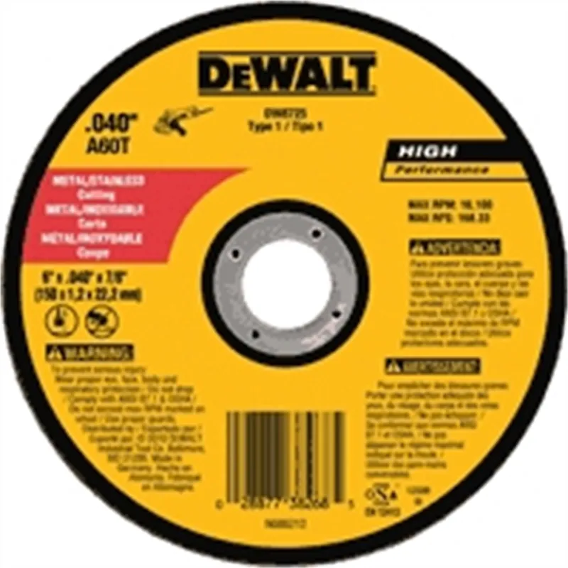 Final Sale DeWALT | DW8725 | 6"X.04"X7/8" A60T METAL THIN