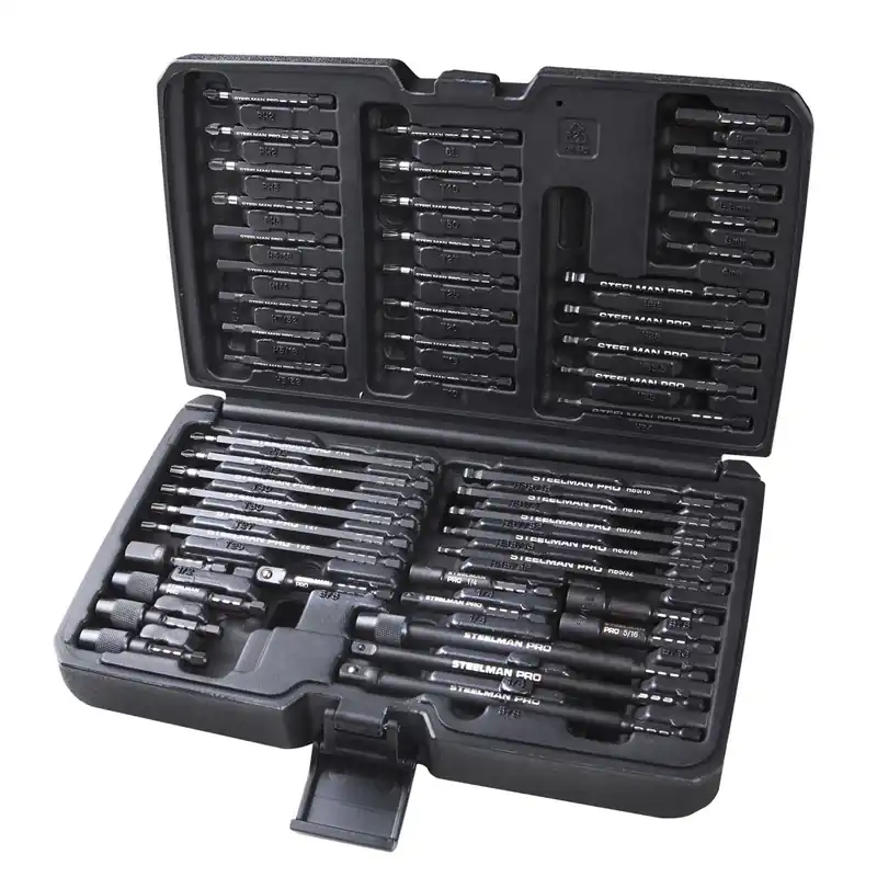 Steelman | 78633 | SteelmanPRO 50pc Impact Grade Bit Driver Set 78633 Fan Favorite