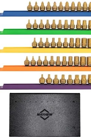 No Minimum Order Mayhew Tools | 81439 | Titanium Coated Low Profile Dual Drive Sets 16002 10pc Phill