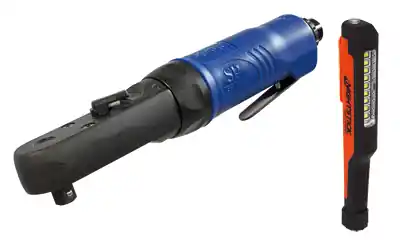 Vessel Tools USA | SP-7780LED | RATCHET FLAT HD SHORT 3/8" w/FREE LED Best Seller
