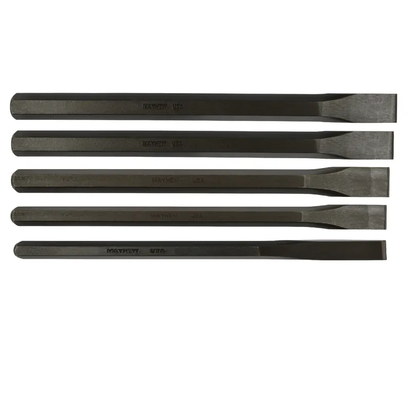 Hassle-Free Returns Mayhew Tools | 61512 | 5PC LONG COLD CHISEL STEEL